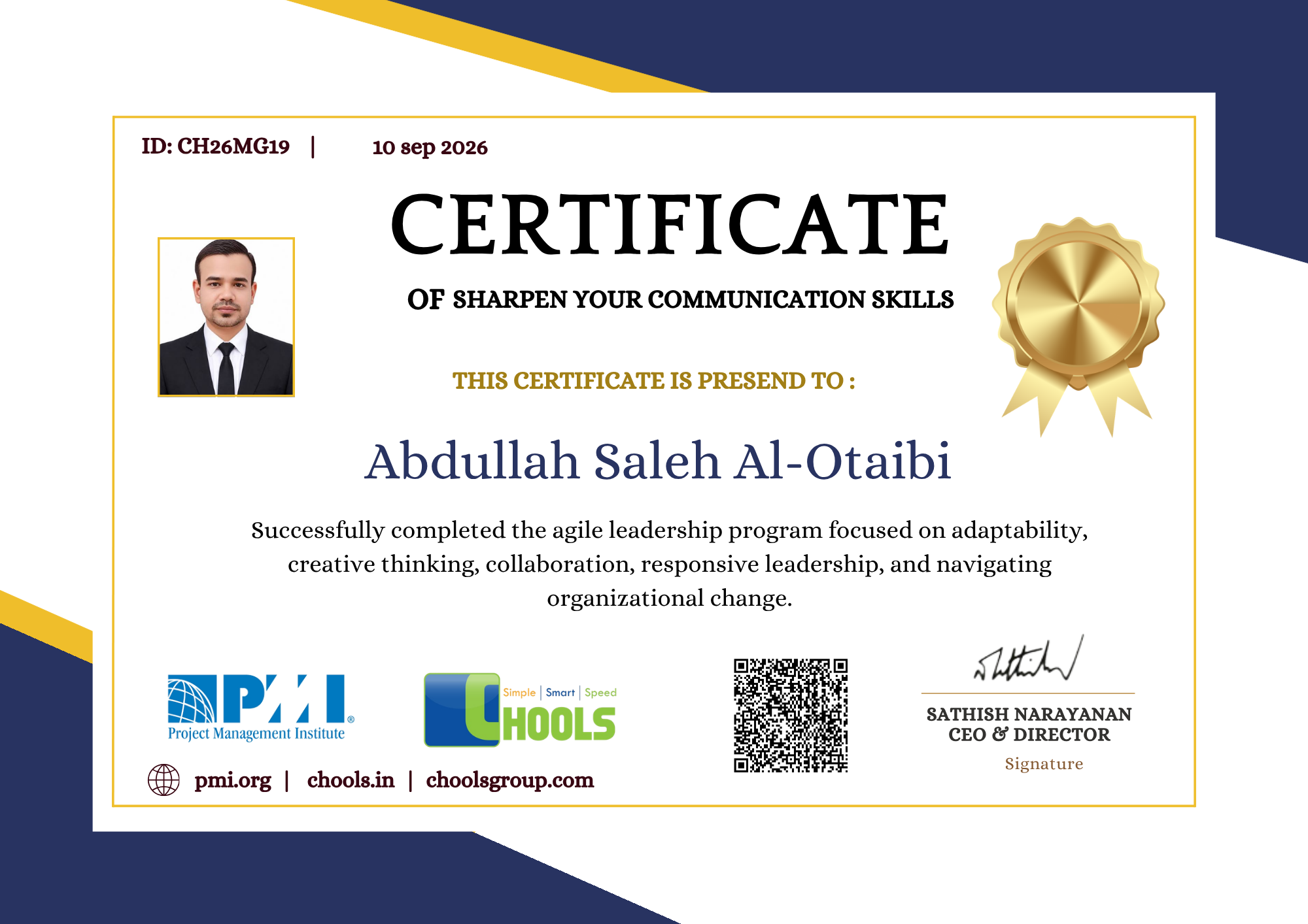 Management Programs Certificate